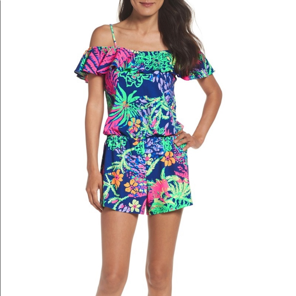 Lilly Pulitzer Klea Cold Shoulder Romper